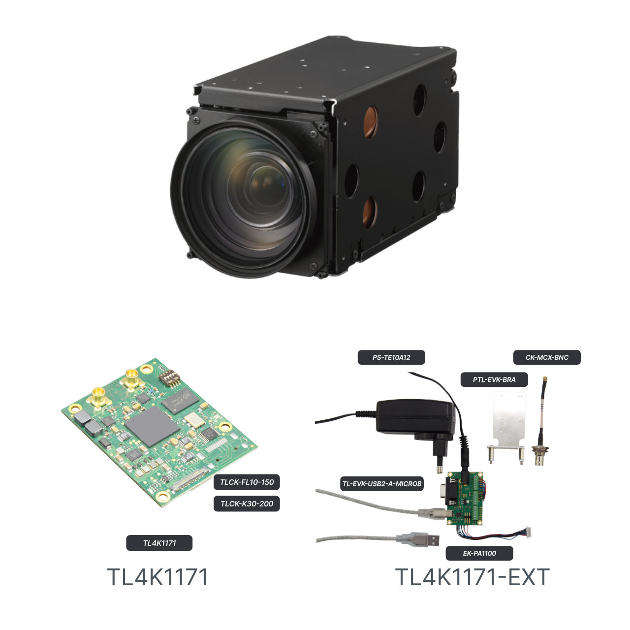 Sony FCB-EW9500H Blockkamera mit AIVION TL4K1171 Evaluation Kit